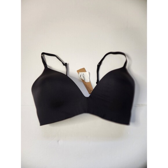 SKIMS Other - Skims Bra Womens 32DD Onyx Wireless Form Demi T-shirt Adjustable Straps